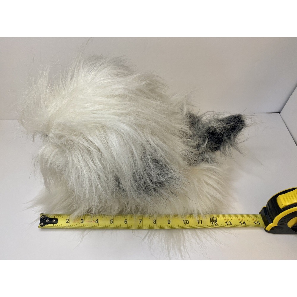 12" X'mas Sheep Dog 714 America Wego Fiesta Made in Korea Black & White See Pics - Picture 8 of 10